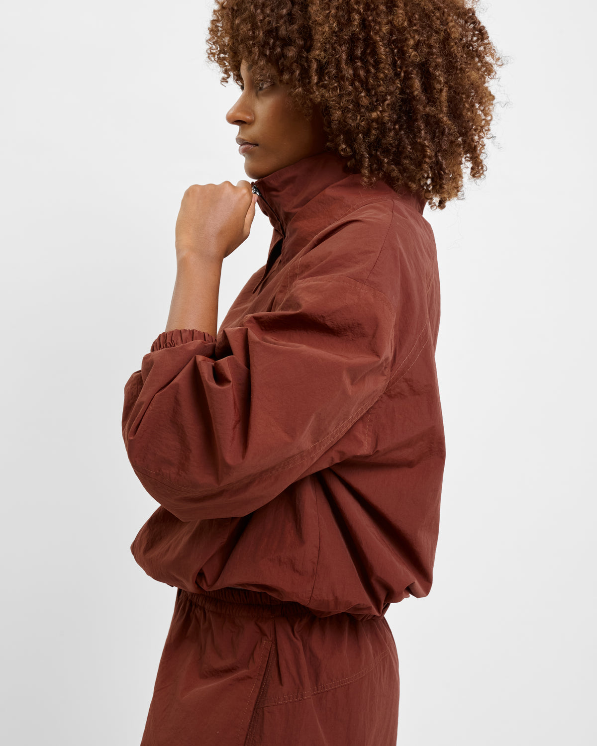 Double Collar Jacket Maple VANOU – vue de dos