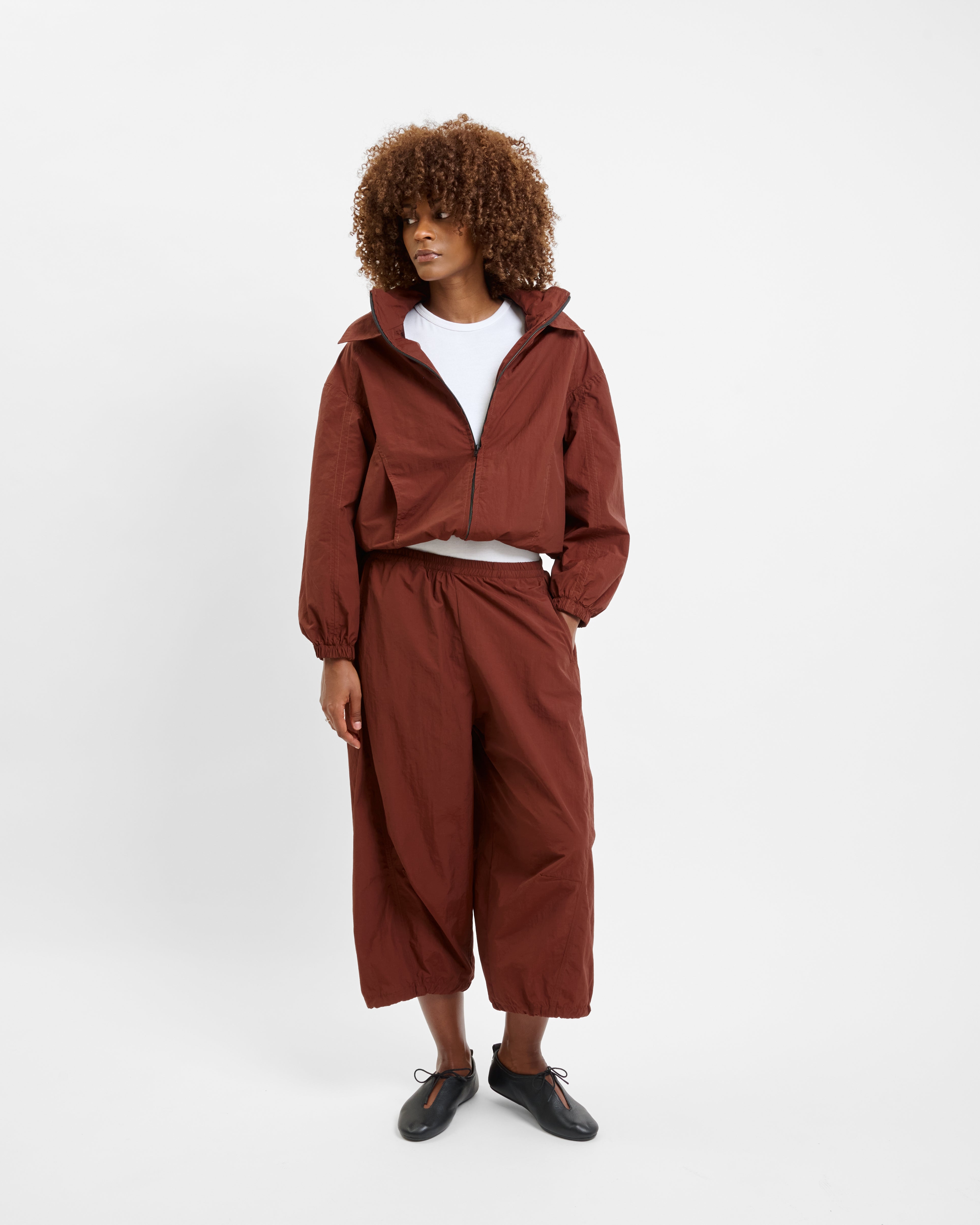 Double Collar Jacket Maple VANOU – silhouette entière